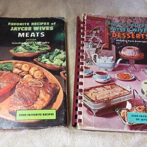 Favorite Recipes of Jaycee Wives - Set of 2 Cook Books from 1966 and 1967